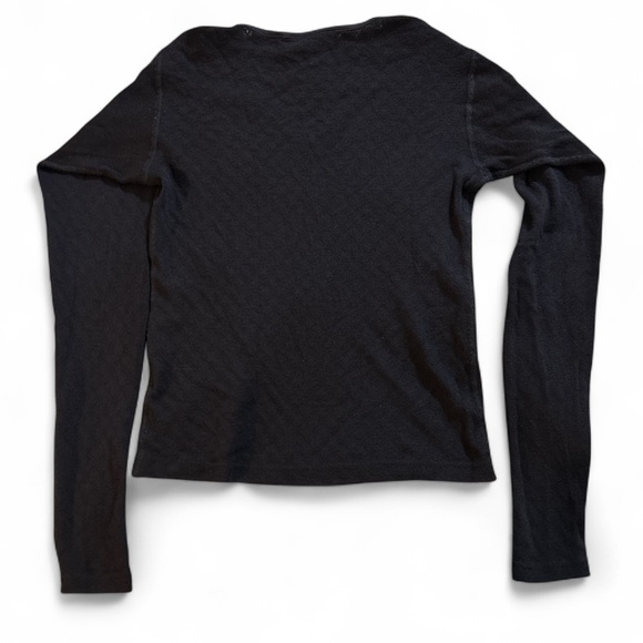 SmartWool Woman’s Black Superfine Merino Wool long sleeve V-neck Top breathable - Picture 4 of 11